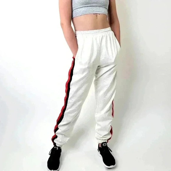 Boast USA Striped Colorblock Warm-Up Jersey Lined Track Pants - M - Picture 2 of 8